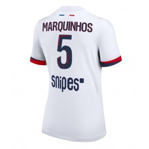 Paris Saint-Germain Marquinhos #5 Gostujuci Dres za Ženska 2025-26 Kratak Rukavima